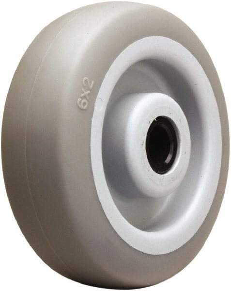 Hamilton - 6 Inch Diameter x 2 Inch Wide, Rubber on Thermoplastic Caster Wheel - 410 Lb. Capacity, 2-3/16 Inch Hub Length, 3/4 Inch Axle Diameter, Delrin Bearing - Benchmark Tooling