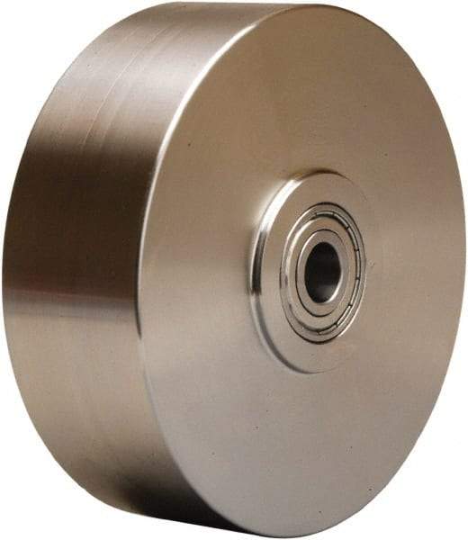 Hamilton - 6 Inch Diameter x 2 Inch Wide, Stainless Steel Caster Wheel - 1,000 Lb. Capacity, 2-1/4 Inch Hub Length, 3/4 Inch Axle Diameter, Delrin Bearing - Benchmark Tooling