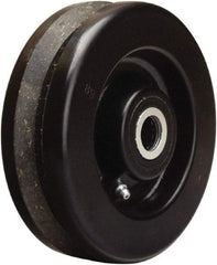 Hamilton - 6 Inch Diameter x 2 Inch Wide, Phenolic V-Groove Caster Wheel - 750 Lb. Capacity, 2-3/16 Inch Hub Length, 1-3/16 Inch Axle Diameter, Plain Bore Bearing - Benchmark Tooling