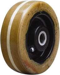 Hamilton - 6 Inch Diameter x 2 Inch Wide, Phenolic Caster Wheel - 1,500 Lb. Capacity, 2-3/16 Inch Hub Length, 5/8 Inch Axle Diameter, Straight Roller Bearing - Benchmark Tooling