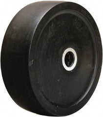 Hamilton - 6 Inch Diameter x 2 Inch Wide, Hard Rubber Caster Wheel - 650 Lb. Capacity, 2-1/4 Inch Hub Length, 3/4 Inch Axle Diameter, Straight Roller Bearing - Benchmark Tooling