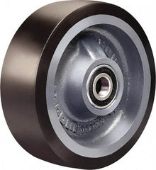 Hamilton - 8 Inch Diameter x 2 Inch Wide, Polyurethane on Cast Iron Caster Wheel - 1,950 Lb. Capacity, 2-1/4 Inch Hub Length, 1/2 Inch Axle Diameter, Sealed Precision Ball Bearing - Benchmark Tooling