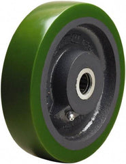 Hamilton - 6 Inch Diameter x 1-1/2 Inch Wide, Polyurethane on Cast Iron Caster Wheel - 850 Lb. Capacity, 1-3/4 Inch Hub Length, 1/2 Inch Axle Diameter, Straight Roller Bearing - Benchmark Tooling