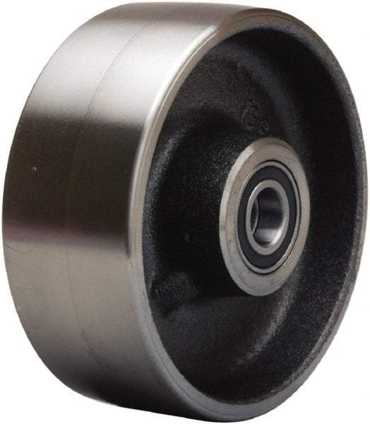 Hamilton - 5 Inch Diameter x 2 Inch Wide, Forged Steel Caster Wheel - 2,000 Lb. Capacity, 2-1/4 Inch Hub Length, 1/2 Inch Axle Diameter, Precision Ball Bearing - Benchmark Tooling