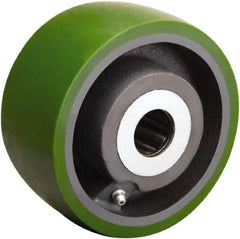 Hamilton - 5 Inch Diameter x 2-1/2 Inch Wide, Polyurethane on Cast Iron Caster Wheel - 1,300 Lb. Capacity, 2-3/4 Inch Hub Length, 1 Inch Axle Diameter, Straight Roller Bearing - Benchmark Tooling
