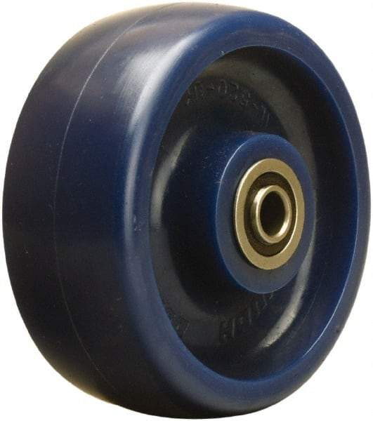 Hamilton - 5 Inch Diameter x 2 Inch Wide, Polyurethane Caster Wheel - 900 Lb. Capacity, 2-7/16 Inch Hub Length, 1/2 Inch Axle Diameter, Sealed Precision Ball Bearing - Benchmark Tooling