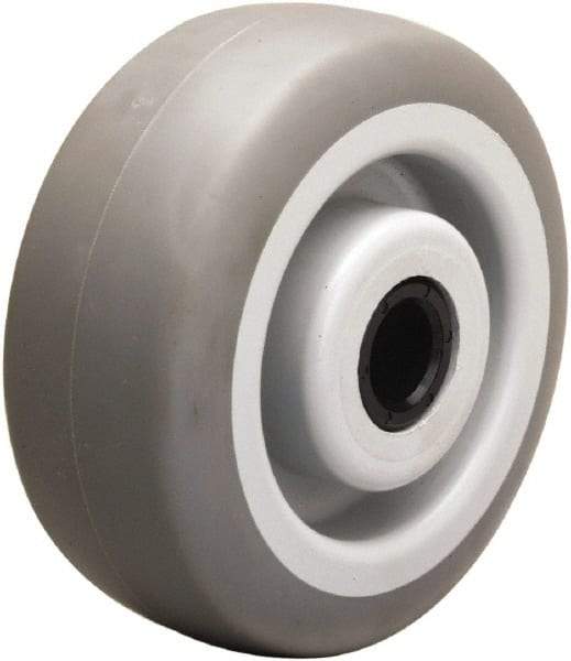 Hamilton - 5 Inch Diameter x 2 Inch Wide, Rubber on Thermoplastic Caster Wheel - 350 Lb. Capacity, 2-3/16 Inch Hub Length, 3/4 Inch Axle Diameter, Delrin Bearing - Benchmark Tooling