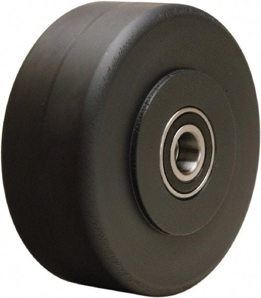 Hamilton - 5 Inch Diameter x 2 Inch Wide, Nylon Caster Wheel - 2,150 Lb. Capacity, 2-1/4 Inch Hub Length, 1/2 Inch Axle Diameter, Precision Ball Bearing - Benchmark Tooling