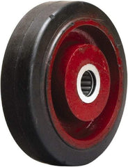 Hamilton - 5 Inch Diameter x 1-1/2 Inch Wide, Rubber on Cast Iron Caster Wheel - 240 Lb. Capacity, 1-5/8 Inch Hub Length, 3/4 Inch Axle Diameter, Straight Roller Bearing - Benchmark Tooling