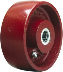 Hamilton - 5 Inch Diameter x 2 Inch Wide, Cast Iron Caster Wheel - 1,300 Lb. Capacity, 2-1/4 Inch Hub Length, 1-3/16 Inch Axle Diameter, Plain Bore Bearing - Benchmark Tooling