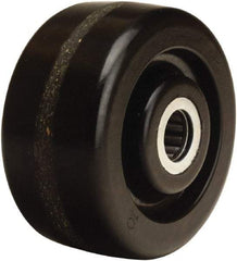 Hamilton - 4 Inch Diameter x 2 Inch Wide, Phenolic Caster Wheel - 800 Lb. Capacity, 2-3/16 Inch Hub Length, 5/8 Inch Axle Diameter, Straight Roller Bearing - Benchmark Tooling