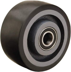 Hamilton - 4 Inch Diameter x 2 Inch Wide, Polyurethane on Cast Iron Caster Wheel - 975 Lb. Capacity, 2-1/4 Inch Hub Length, 1/2 Inch Axle Diameter, Sealed Precision Ball Bearing - Benchmark Tooling