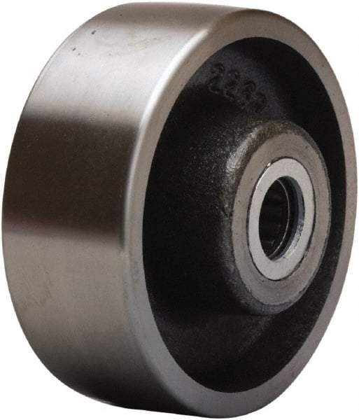 Hamilton - 4 Inch Diameter x 1-1/2 Inch Wide, Forged Steel Caster Wheel - 1,400 Lb. Capacity, 2-1/4 Inch Hub Length, 3/4 Inch Axle Diameter, Straight Roller Bearing - Benchmark Tooling