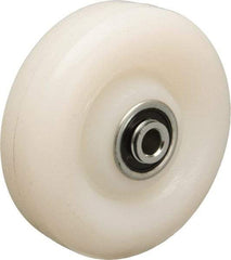 Hamilton - 4 Inch Diameter x 1-1/4 Inch Wide, Nylon Caster Wheel - 350 Lb. Capacity, 1-9/16 Inch Hub Length, 3/8 Inch Axle Diameter, Sealed Precision Ball Bearing - Benchmark Tooling