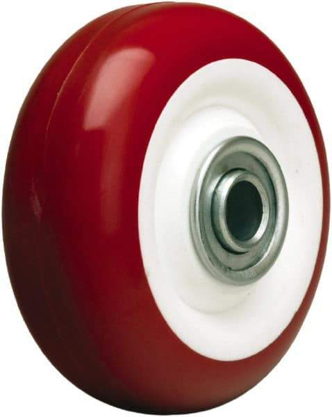 Hamilton - 3-1/2 Inch Diameter x 1-3/8 Inch Wide, Polyurethane on Polypropylene Caster Wheel - 350 Lb. Capacity, 1-9/16 Inch Hub Length, 1/2 Inch Axle Diameter, Stainless Steel Ball Bearing - Benchmark Tooling