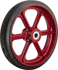 Hamilton - 16 Inch Diameter x 3 Inch Wide, Rubber on Cast Iron Caster Wheel - 1,420 Lb. Capacity, 3-1/4 Inch Hub Length, 1-15/16 Inch Axle Diameter, Plain Bore Bearing - Benchmark Tooling