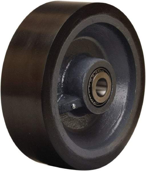 Hamilton - 12 Inch Diameter x 4 Inch Wide, Polyurethane on Forged Steel Caster Wheel - 7,800 Lb. Capacity, 4-1/4 Inch Hub Length, 1-1/2 Inch Axle Diameter, Tapered Roller Bearing - Benchmark Tooling