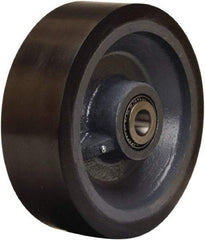 Hamilton - 12 Inch Diameter x 4 Inch Wide, Polyurethane on Forged Steel Caster Wheel - 7,800 Lb. Capacity, 4-1/4 Inch Hub Length, 1 Inch Axle Diameter, Sealed Precision Ball Bearing - Benchmark Tooling