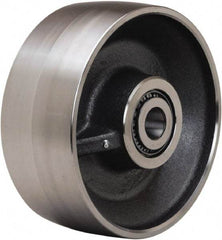 Hamilton - 10 Inch Diameter x 4 Inch Wide, Forged Steel Caster Wheel - 7,500 Lb. Capacity, 4-1/4 Inch Hub Length, 1-1/4 Inch Axle Diameter, Straight Roller Bearing - Benchmark Tooling