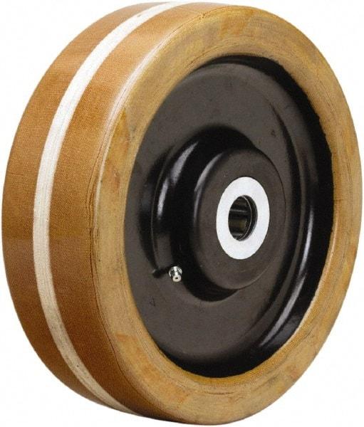 Hamilton - 10 Inch Diameter x 3 Inch Wide, Phenolic Caster Wheel - 3,600 Lb. Capacity, 3-1/4 Inch Hub Length, 1 Inch Axle Diameter, Tapered Roller Bearing - Benchmark Tooling