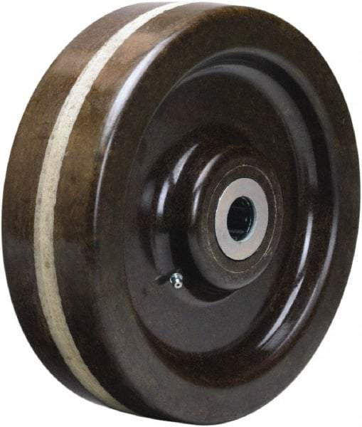 Hamilton - 12 Inch Diameter x 3 Inch Wide, Phenolic Caster Wheel - 3,500 Lb. Capacity, 3-1/4 Inch Hub Length, 1-15/16 Inch Axle Diameter, Plain Bore Bearing - Benchmark Tooling