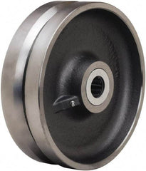 Hamilton - 10 Inch Diameter x 3 Inch Wide, Forged Steel Caster Wheel - 3,600 Lb. Capacity, 3-1/4 Inch Hub Length, 2-7/16 Inch Axle Diameter, Plain Bore Bearing - Benchmark Tooling