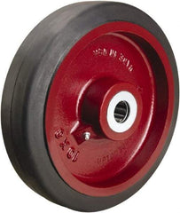 Hamilton - 10 Inch Diameter x 2-1/2 Inch Wide, Rubber on Cast Iron Caster Wheel - 790 Lb. Capacity, 3-1/4 Inch Hub Length, 1-1/4 Inch Axle Diameter, Straight Roller Bearing - Benchmark Tooling