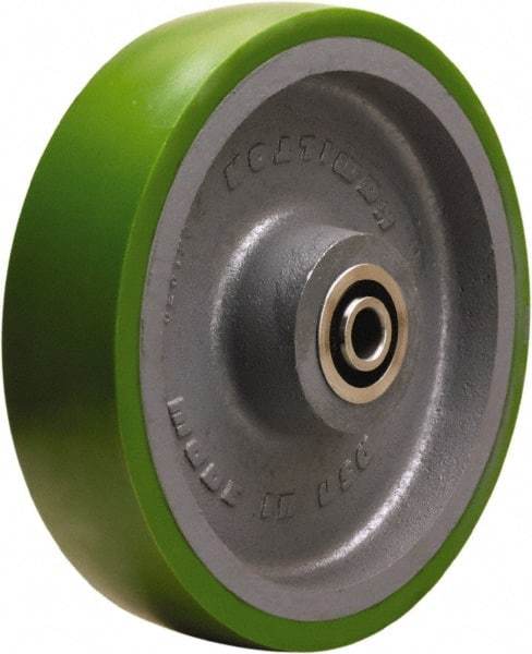 Hamilton - 10 Inch Diameter x 2-1/2 Inch Wide, Polyurethane on Cast Iron Caster Wheel - 2,500 Lb. Capacity, 3-1/2 Inch Hub Length, 3/4 Inch Axle Diameter, Sealed Precision Ball Bearing - Benchmark Tooling