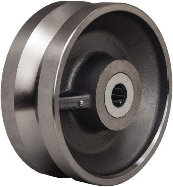 Hamilton - 10 Inch Diameter x 4 Inch Wide, Forged Steel Caster Wheel - 16,000 Lb. Capacity, 4-1/4 Inch Hub Length, 2-7/16 Inch Axle Diameter, Plain Bore Bearing - Benchmark Tooling