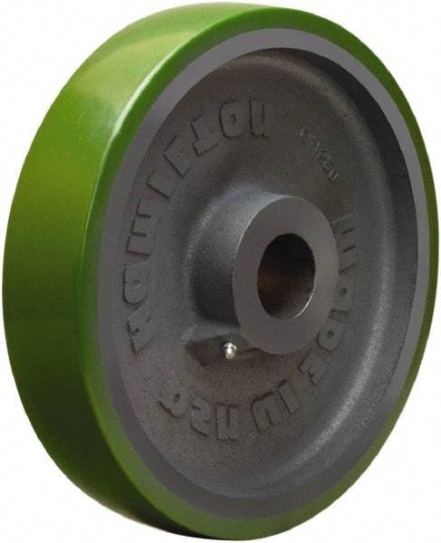 Hamilton - 12 Inch Diameter x 2-1/2 Inch Wide, Polyurethane on Cast Iron Caster Wheel - 2,800 Lb. Capacity, 3-1/4 Inch Hub Length, 2-3/16 Inch Axle Diameter, Plain Bore Bearing - Benchmark Tooling