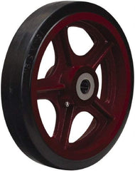 Hamilton - 12 Inch Diameter x 3 Inch Wide, Rubber on Cast Iron Caster Wheel - 1,140 Lb. Capacity, 3-1/4 Inch Hub Length, 1-15/16 Inch Axle Diameter, Plain Bore Bearing - Benchmark Tooling