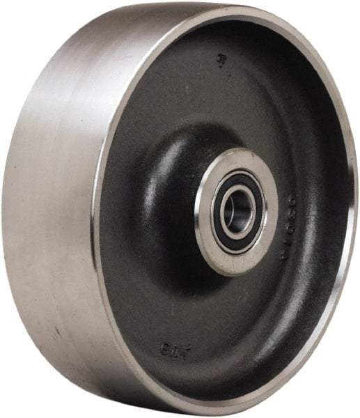 Hamilton - 12 Inch Diameter x 4 Inch Wide, Forged Steel Caster Wheel - 20,000 Lb. Capacity, 4-1/4 Inch Hub Length, 2-7/16 Inch Axle Diameter, Plain Bore Bearing - Benchmark Tooling