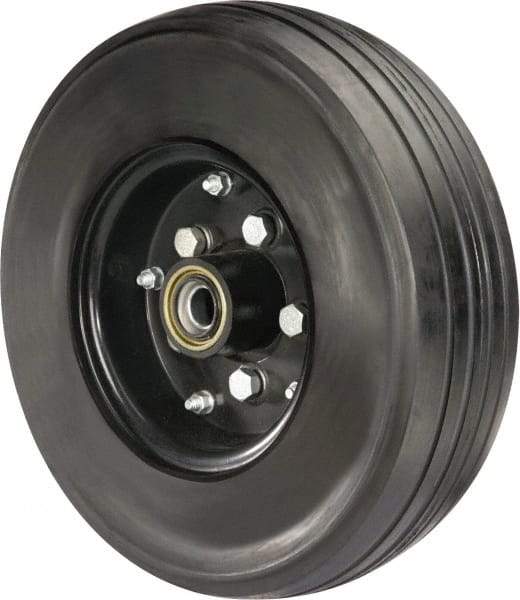 Hamilton - 16 Inch Diameter x 5-1/8 Inch Wide, Rubber Caster Wheel - 2,900 Lb. Capacity, 4-1/2 Inch Hub Length, 1 Inch Axle Diameter, Tapered Roller Bearing - Benchmark Tooling