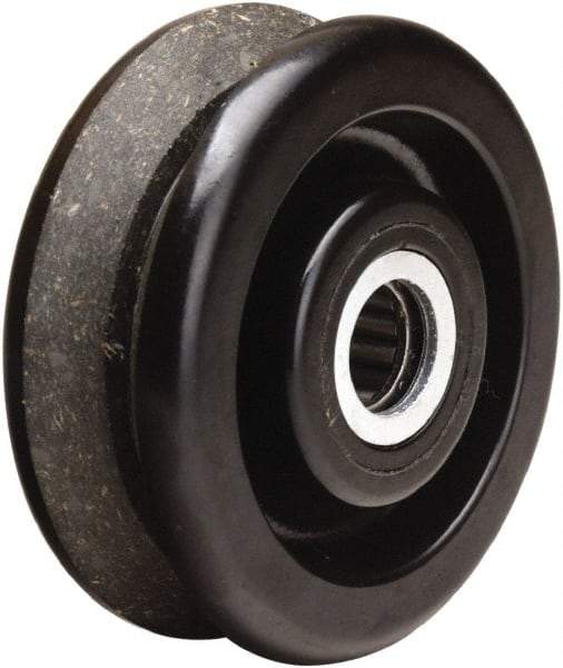 Hamilton - 4 Inch Diameter x 1-1/2 Inch Wide, Phenolic Caster Wheel - 380 Lb. Capacity, 1-5/8 Inch Hub Length, 3/4 Inch Axle Diameter, Straight Roller Bearing - Benchmark Tooling