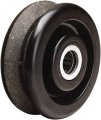 Hamilton - 4 Inch Diameter x 1-1/2 Inch Wide, Phenolic Caster Wheel - 380 Lb. Capacity, 1-5/8 Inch Hub Length, 1-3/16 Inch Axle Diameter, Plain Bore Bearing - Benchmark Tooling