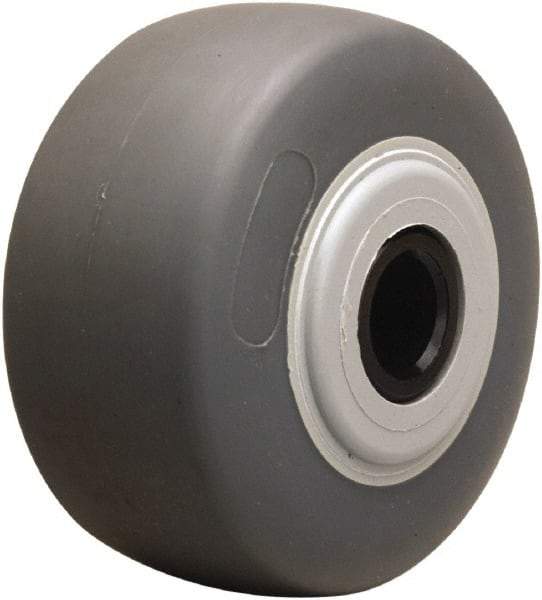 Hamilton - 4 Inch Diameter x 2 Inch Wide, Rubber on Thermoplastic Caster Wheel - 300 Lb. Capacity, 2-3/16 Inch Hub Length, 5/8 Inch Axle Diameter, Straight Roller Bearing - Benchmark Tooling