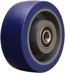 Hamilton - 5 Inch Diameter x 1-1/2 Inch Wide, Polyurethane on Cast Iron Caster Wheel - 560 Lb. Capacity, 1-7/8 Inch Hub Length, 1/2 Inch Axle Diameter, Sealed Precision Ball Bearing - Benchmark Tooling