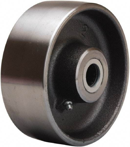 Hamilton - 5 Inch Diameter x 2 Inch Wide, Forged Steel Caster Wheel - 1,500 Lb. Capacity, 2-1/4 Inch Hub Length, 1-3/16 Inch Axle Diameter, Plain Bore Bearing - Benchmark Tooling