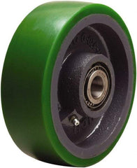 Hamilton - 6 Inch Diameter x 2 Inch Wide, Polyurethane on Cast Iron Caster Wheel - 1,200 Lb. Capacity, 2-1/4 Inch Hub Length, 3/4 Inch Axle Diameter, Tapered Roller Bearing - Benchmark Tooling