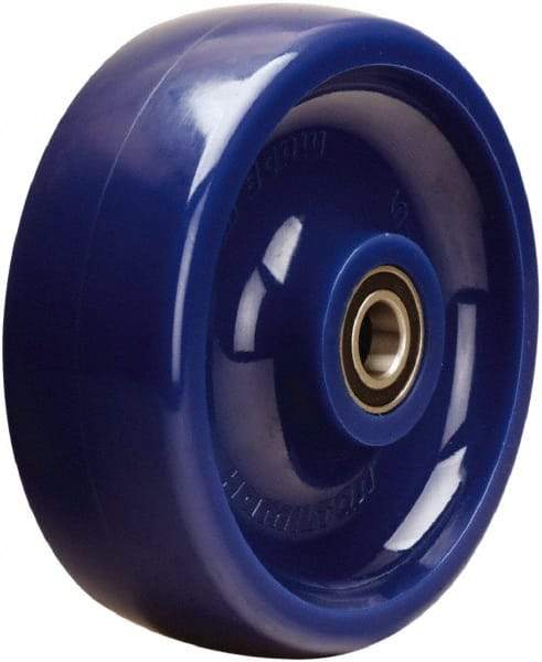 Hamilton - 6 Inch Diameter x 2 Inch Wide, Polyurethane Caster Wheel - 1,100 Lb. Capacity, 2-7/16 Inch Hub Length, 1/2 Inch Axle Diameter, Sealed Precision Ball Bearing - Benchmark Tooling