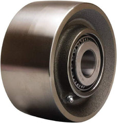 Hamilton - 6 Inch Diameter x 3 Inch Wide, Forged Steel Caster Wheel - 4,500 Lb. Capacity, 3-1/4 Inch Hub Length, 1 Inch Axle Diameter, Straight Roller Bearing - Benchmark Tooling