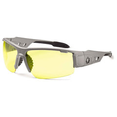 DAGR Yellow Lens Matte Gray Safety Glasses - Benchmark Tooling