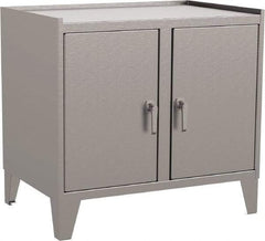 Jamco - 2 Shelf Locking Storage Cabinet - Stainless Steel, 36" Wide x 24" Deep x 34" High - Benchmark Tooling