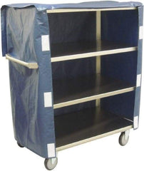 Jamco - 600 Lb Capacity, 36" Wide x 22" Long x 47" High Linen Cart - 4 Shelf, Stainless Steel, 4 Swivel Casters - Benchmark Tooling