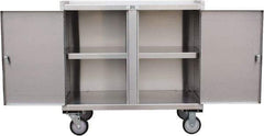 Jamco - 36" Wide x 34" High x 24" Deep, Mobile Closed Cabinet - 1,200 Lb Capacity, 11" Shelf Clearance - Benchmark Tooling