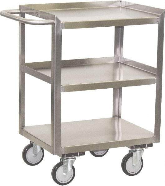 Jamco - 24" Wide x 35" High x 18" Deep, Mobile Work Stand - 1,200 Lb Capacity, 11" Shelf Clearance - Benchmark Tooling