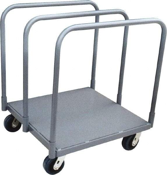 Jamco - 2,000 Lb Capacity Panel Mover - Steel Deck, 31" OAW, 10" Platform Height, Urethane Casters - Benchmark Tooling