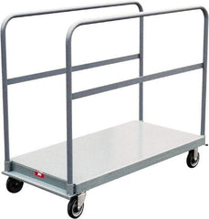 Jamco - 1,200 Lb Capacity Platform Truck - Steel Deck, 60" OAW, 9" Platform Height, Urethane Casters - Benchmark Tooling