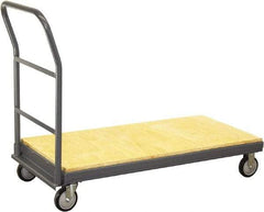 Jamco - 1,200 Lb Capacity Platform Truck - 48" OAW, 10" Platform Height, Urethane Casters - Benchmark Tooling