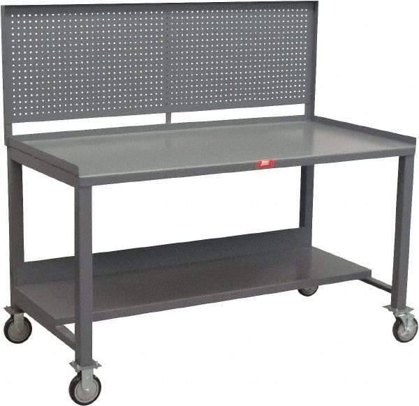 Jamco - Heavy Duty Use Workbench Mobile Work Bench - Steel, Gray, 36" Long x 60" Deep x 58" High - Benchmark Tooling